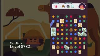 Two Dots Level 8732 Gameplay (no boosters used) ⭐️ screenshot 3