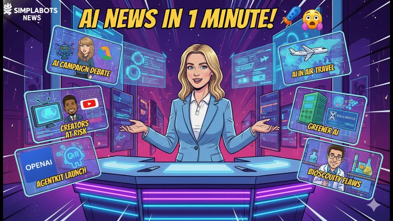 6 Headlines 8 Oct 2025 | Taylor Swift | MrBeast | AgentKit | Air Travel | Rolls Royce | Microsoft