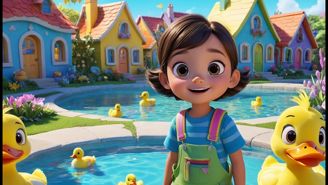 Quacky Ducks and Swishy Fish | Fun Animal Sounds Song for Toddlers | Playful Pond Rhyme for Kids