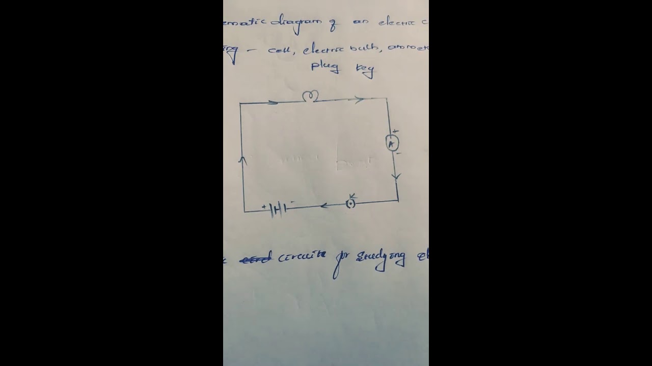 A schematic diagram of electric circuit - YouTube