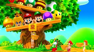 Mario Party Superstars All Minigames (master difficulty) - Mario vs Yoshi vs Peach vs Luigi