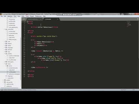 Membuat database CI