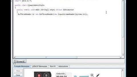 Programa en java (JGrasp) "Multiplos de un Numero"