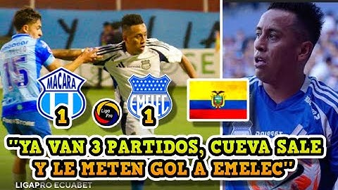 ESTO DIJERON EN ECUADOR SOBRE LA SALIDA DE CUEVA ANTES DE LOS 90 MINUTOS / MACARÁ VS EMELEC /1