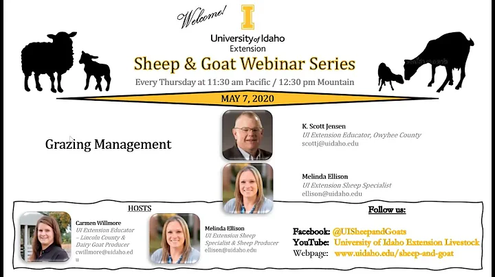 Grazing Management for Sheep and Goats (UI Extension Sheep & Goat Webinar Series)