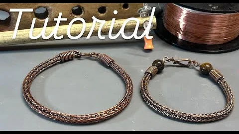 Diy Double Viking knit chain mini tutorial / handmade wire jewelry / wire and beyond