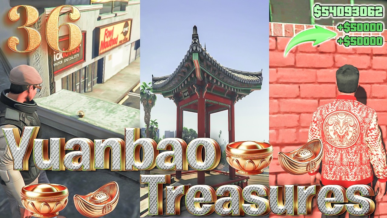 NEW GTA Online YuanBao Treasures Locations | All 36 locations Yaunbao