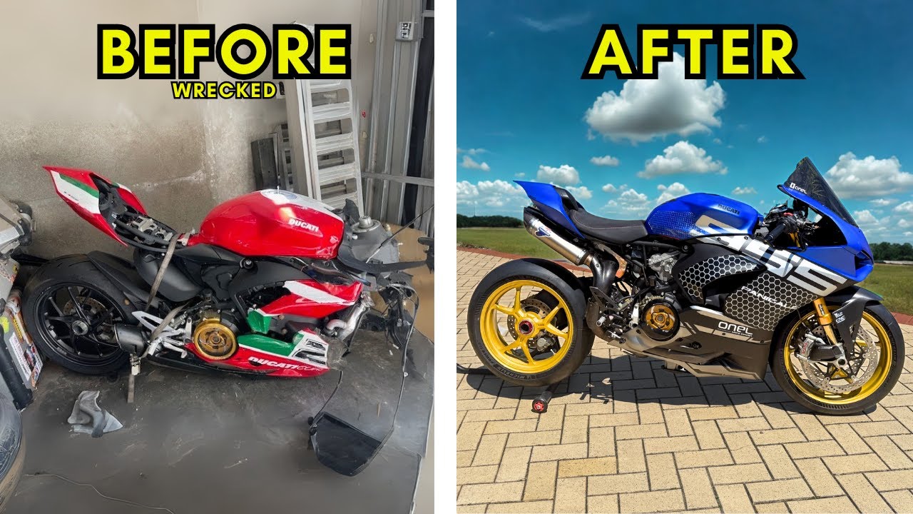 FULL BUILD - REBUILDING A WRECKED DUCATI V2 BAYLISS