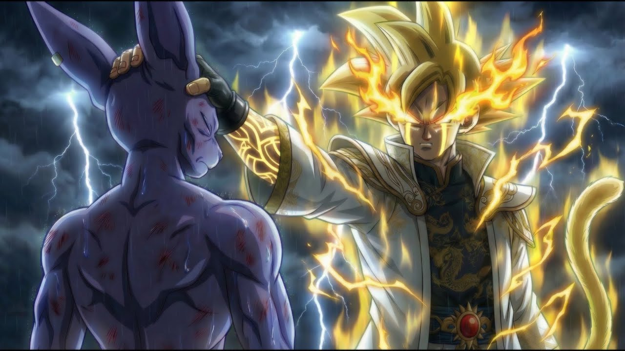 Absurdamente forte, o Imperador Dragão Goku se tornou uma ameaça para os deuses.