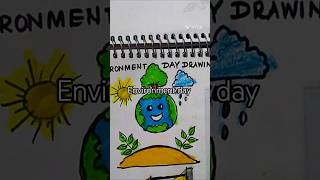 Environment Day Drawing Easy 🌍 | Save Earth Poster Drawing | World Environment Day #shorts