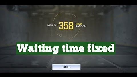 Cod mobile ranked match not working | call of duty waiting time fixed