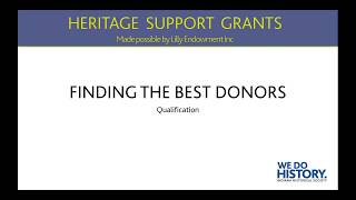Finding your best donors