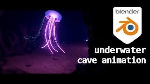 Underwater cave animation in BLENDER 3.6 (Breakdown) #blender