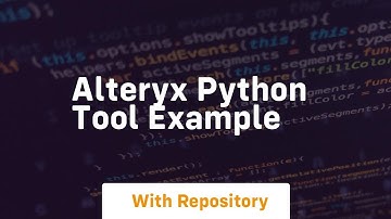 alteryx python tool example