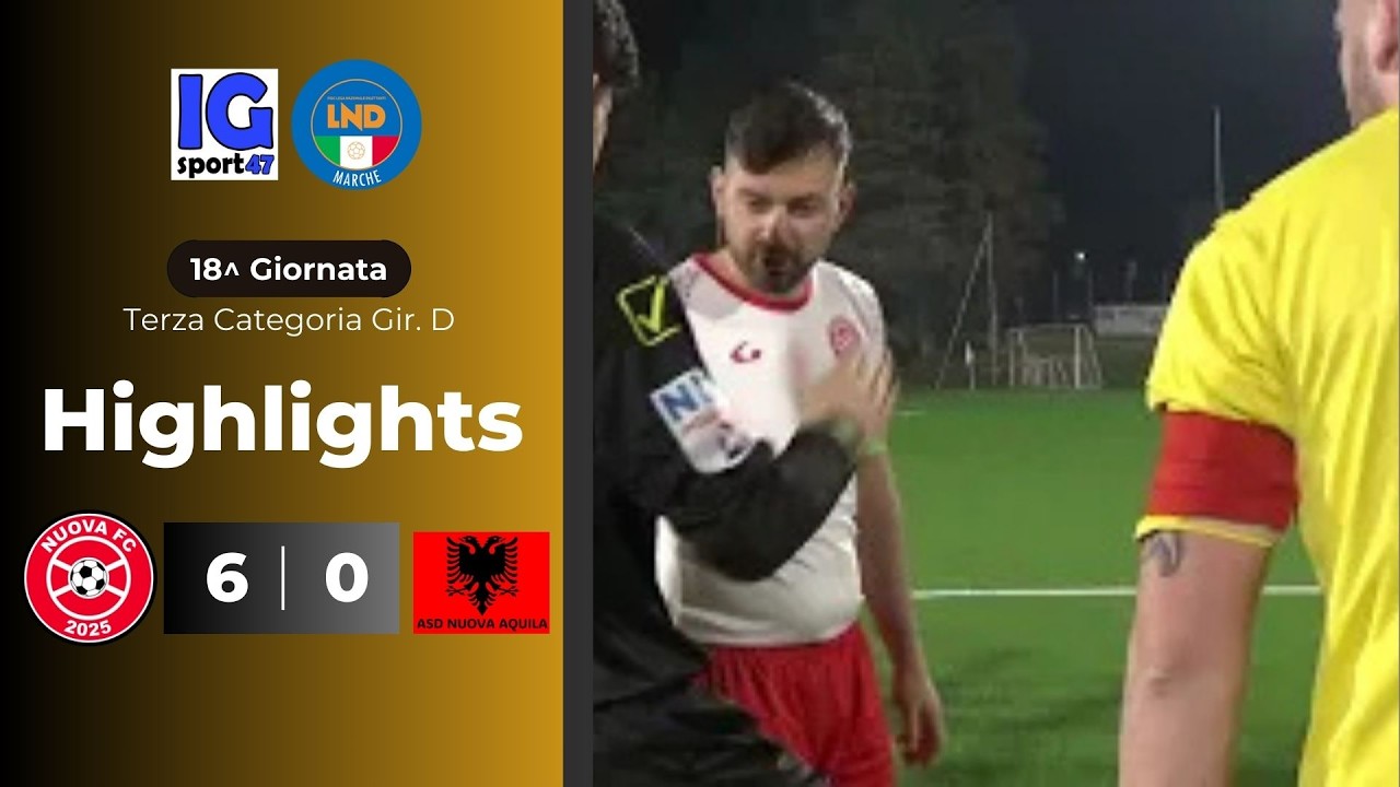 Nuova FC-Nuova Aquila 6-0 (Terza Categoria Girone D)