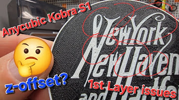 Kobra S1 Combo: First Layer issues and Z-offset correction