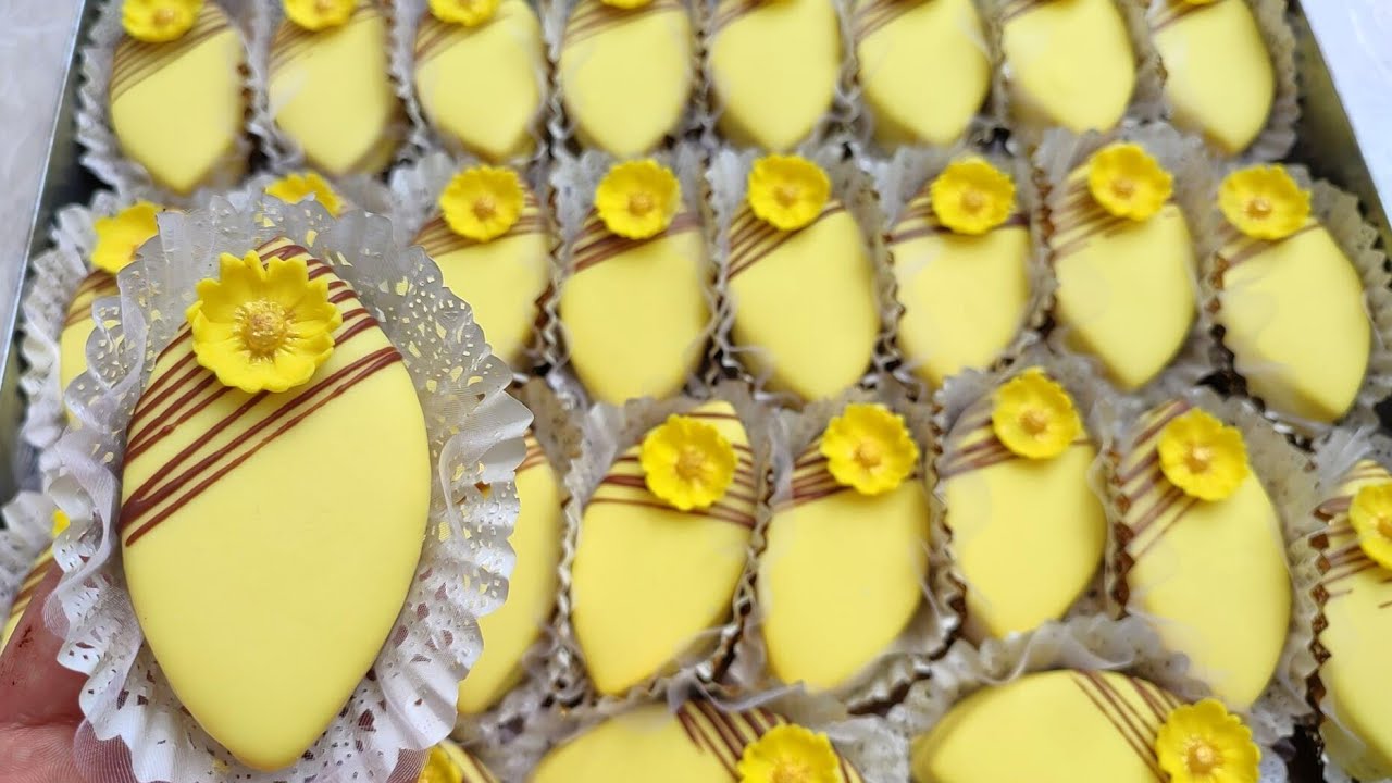 حلويات العيد 2024 / صابلي الليمون او القارص بطعم منعش محشي يذوب فالفم #حلويات_العيد