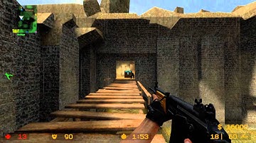 Counter-Strike Source Gameplay ( DM ) Deathmatch de_Aztec 1440 x 900 75 Hz