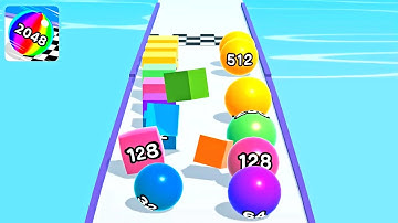 Ball Run 2048 ! All Levels Gameplay (15480-15488) android, ios