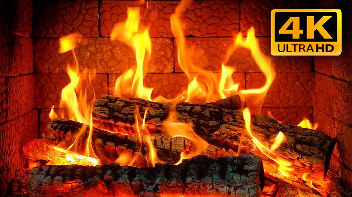 🔥FIREPLACE at night 4K 12 hours (NO ADS). The fireplace will become the backdrop of your room
