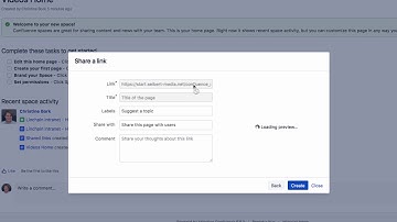 Shared Links Blueprint - Learn Atlassian Confluence #109