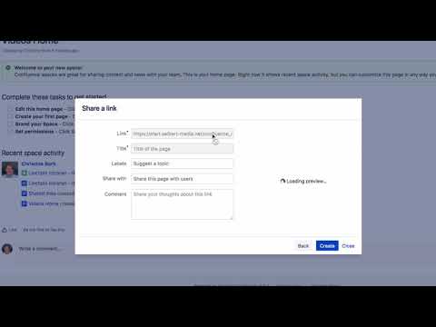 Shared Links Blueprint - Learn Atlassian Confluence #109