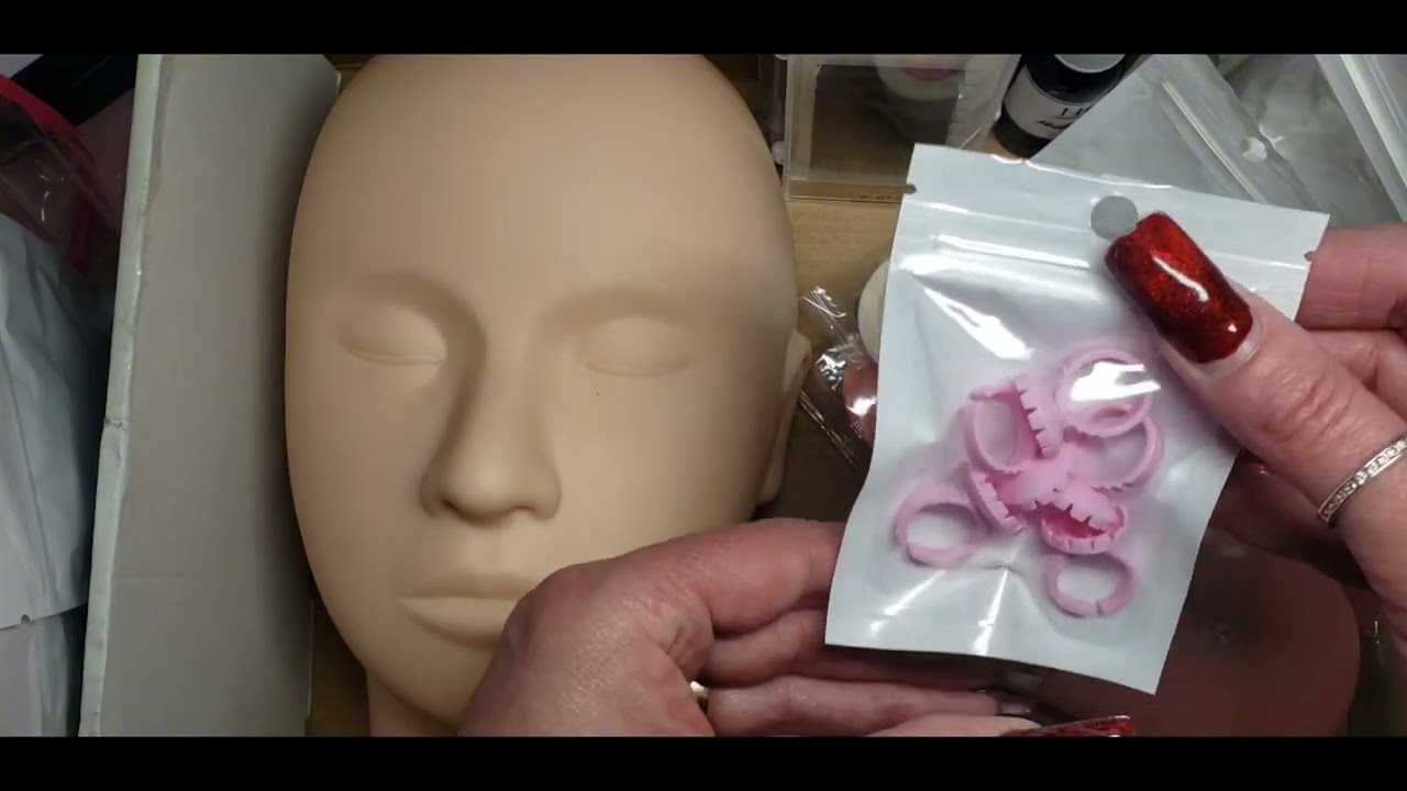 Hoka Pink and White Lash Extension Kit Accessories Hoka Lash Tech Beginner Kit Unboxing - YouTube main image 3
