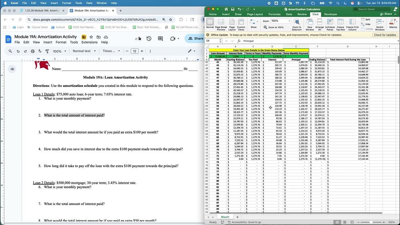 Module 19A Loans Simulations