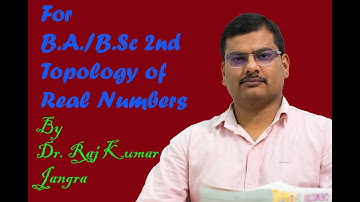 Topology of real numbers part 1