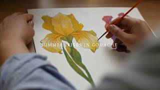 Gouache flowers | A Quiet Painting Session