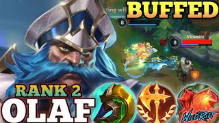 OLAF BUFFED META PICK ABUSE! UNSTOPPABLE MVP PLAY - TOP 2 GLOBAL OLAF BY Shredder - WILD RIFT