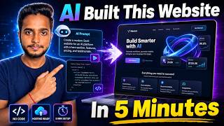 AI से 5 मिनट में Website बनाओ — Full Code, Hosting &amp; Premium Animations