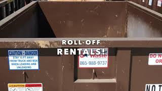 Roll-off Waste Containers and Dumpsters Rentals in EAST TENNESSEE Bulk trash hauling services