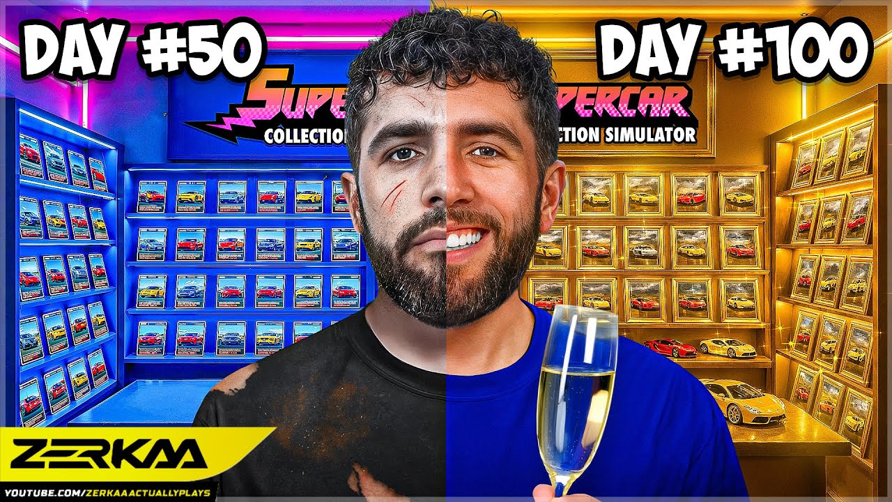 I Survived 100 Days Owning A Toy Car Store (Supercar Collection Simulator #14)