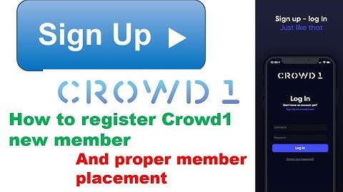 Crowd1 mein new member ko kaise register kare? | How to register Crowd1 new member |Member placement