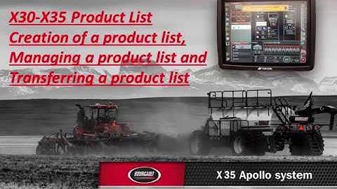 Section A.19 - Product Setup for Bourgault X35 Apollo (Apr 2020 Update)