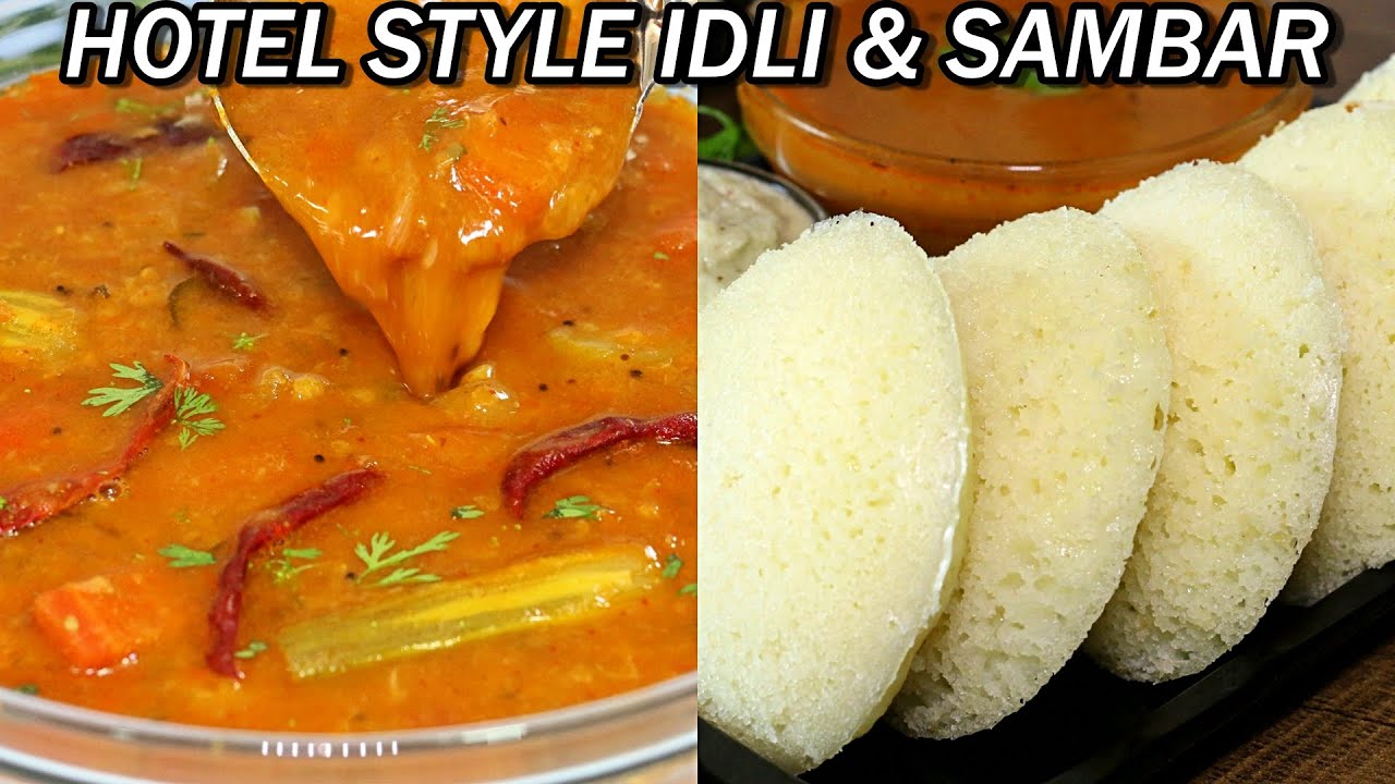 Instant Idli with Instant Sambar - South Indian Breakfast Idli & Sambar Recipe | Kanak