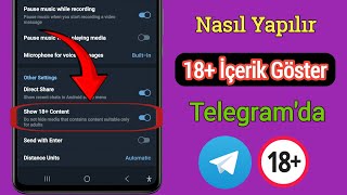 Telegramda 18 İçerik Nasıl Gösterilir Yeni 2026