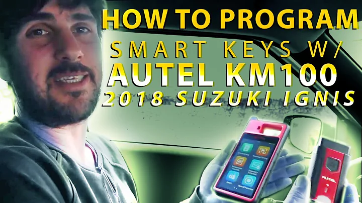 How To Add Smart Key to 2018 Suzuki Ignis using Autel KM100 Compact Key Programmer + Wireless VCI