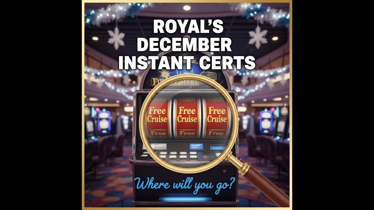 December 2025 Royal Caribbean Casino Royal Instant Certificates
