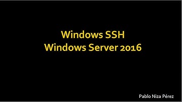 Windows Server 2016 SSH