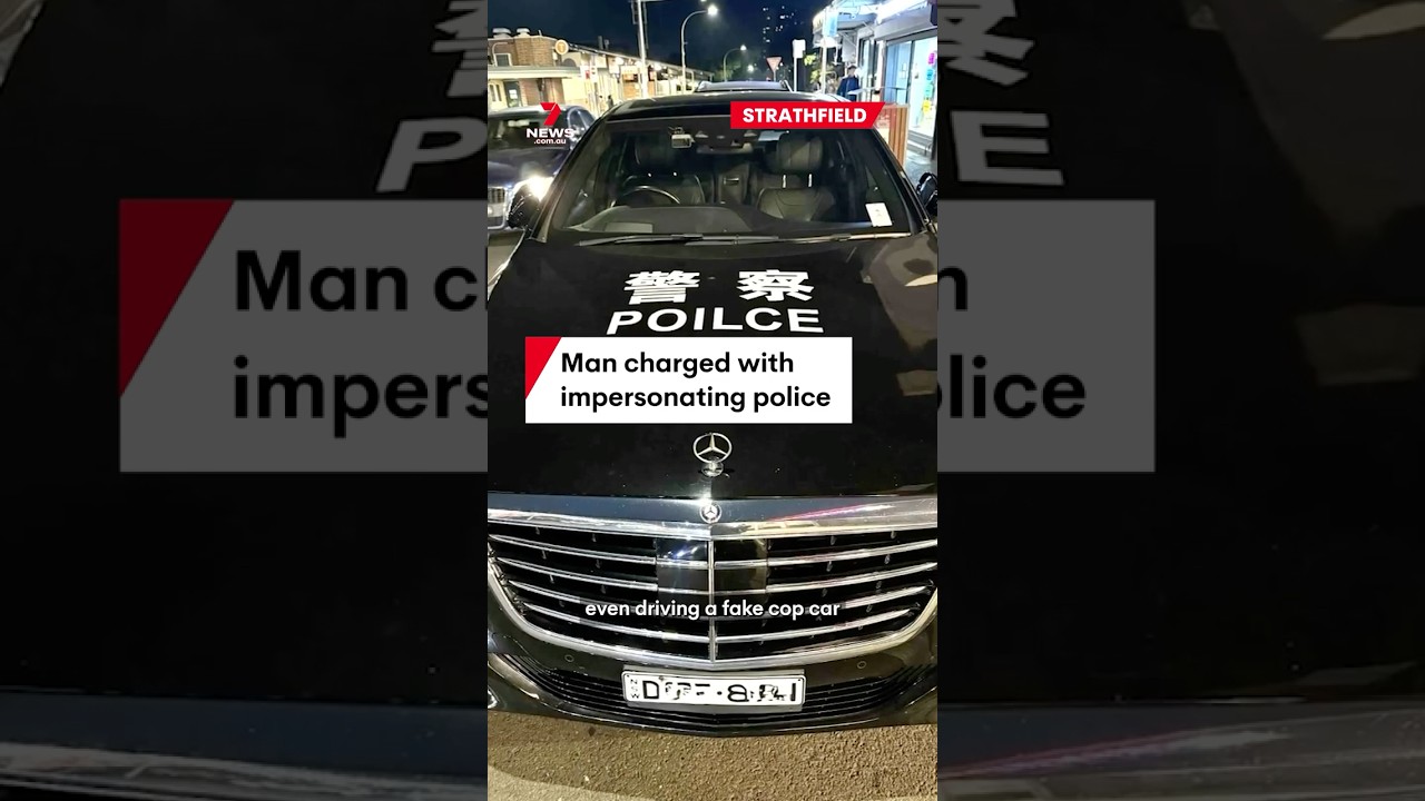 Man charged with impersonating police using fake cop car