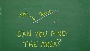 One of the angles of a right triangle is 30 degrees, if the hypotenuse is 8 mm, what is the area?