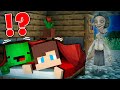 Jj and mikey hiding under a blanket from scary teacher little nightmares  in minecraft maizen