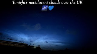 Tonight's noctilucent clouds over the UK 🌌💙