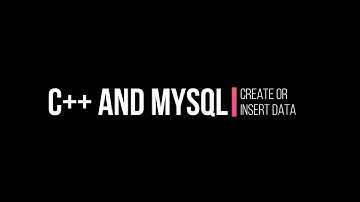 C++ and MySQL - Create or Insert Data