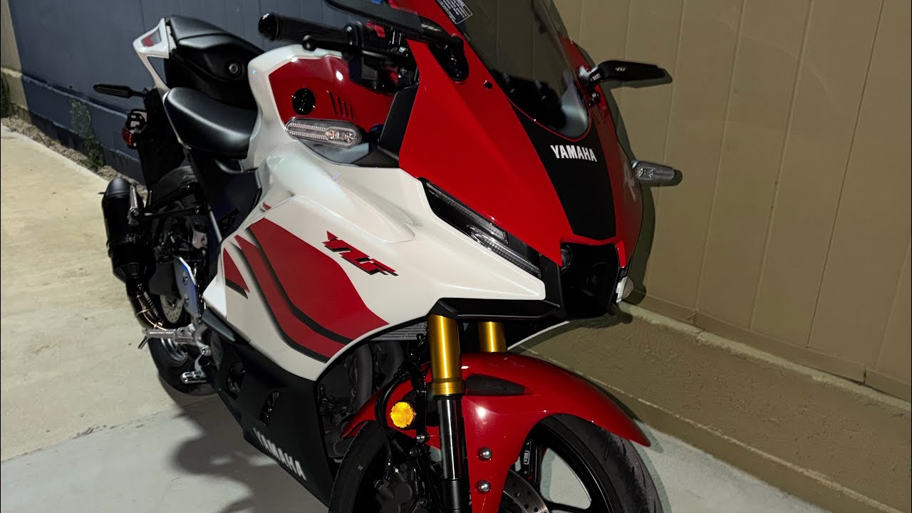 First 2026 Yamaha R3 70th Anniversary edition with new Exhaust and