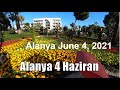 🇹🇷 АЛАНИЯ 4 июня Центр пляж у Мэрии Alanya 4 Haziran сезон 2021 Турция