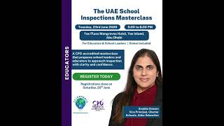UAE School Inspections Masterclass with EduEnhance 🌟