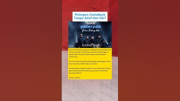 Peterpan Comeback Tanpa Ariel dan Uki? #beritaterkini #fypシ゚viral